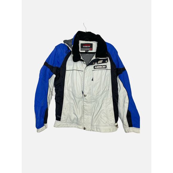 Vintage Karbon Men's Convertible Ski Snowboarding Hooded Jacket Size Medium - Picture 1 of 12